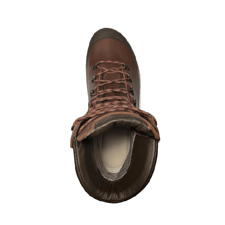 Vue de dessus chaussure de randonnée Vancouver EBM lacet et embout de protection