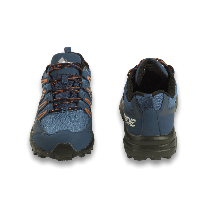 Chaussure de marche Ande New Tour Evo WP Bleu Orange - Vue avant et talon